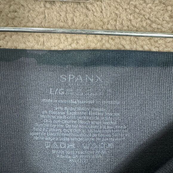 Spanx Look At Me Now Leggings Womens Large Black Camo Seamless High Rise Shaping - Picture 8 of 11